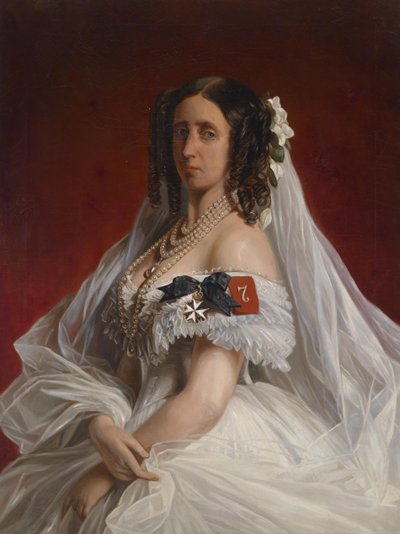 Ritratto della principessa Marie Luise Alexandrine di Prussia, nata principessa di Sassonia-Weimar ed Eisenach (1808-1877) da Franz Xaver Winterhalter